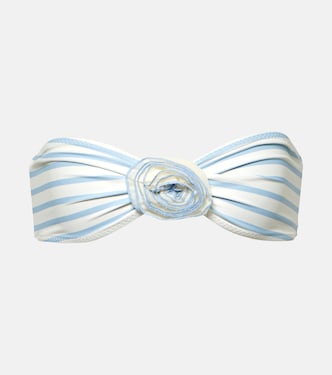 Haut de bikini bandeau Rose à fleurs | Same