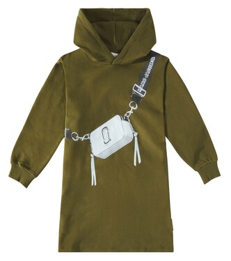 Printed cotton jersey sweatshirt dress | Marc Jacobs Kids