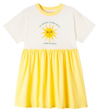 Printed cotton dress | Mini Rodini