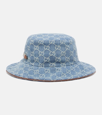 Horsebit denim bucket hat | Gucci