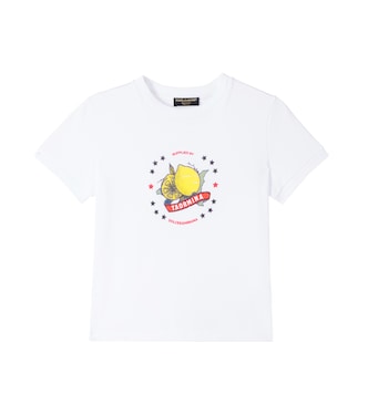 Taormina printed cotton jersey T-shirt | Dolce&Gabbana Kids