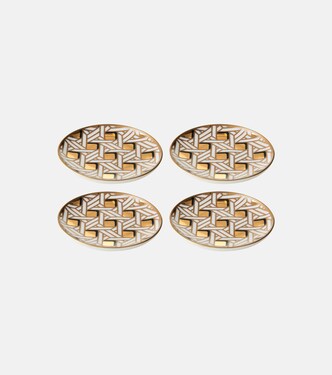 Basketweave set of 4 coasters | Jonathan Adler
