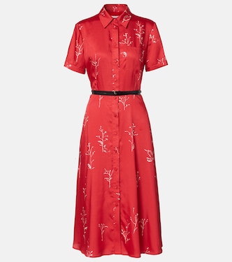 Bedrucktes Midikleid Kiera aus Seide | Altuzarra