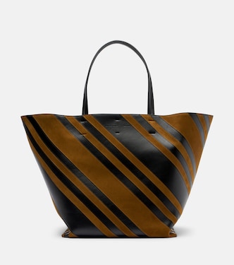 Basket Cabas Large leather and suede tote bag | Phoebe Philo