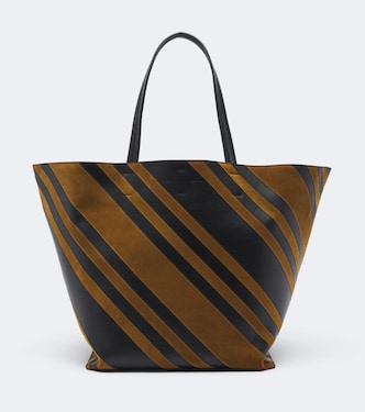 Sac Basket Cabas Large en cuir et daim | Phoebe Philo