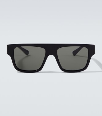Web Stripe flat-top sunglasses | Gucci