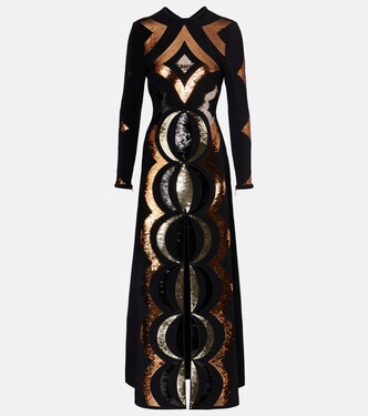 Sequined open-back gown | Pucci