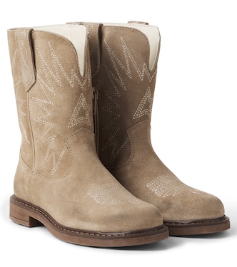 Botas cowboy Wish Star Biker de ante | Golden Goose Kids