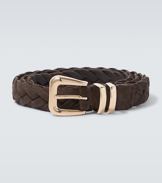 Braided suede belt | Brunello Cucinelli