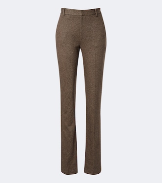 Wool, silk and cashmere straight pants | Ralph Lauren Collection
