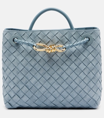 Andiamo Small suede top-handle bag | Bottega Veneta