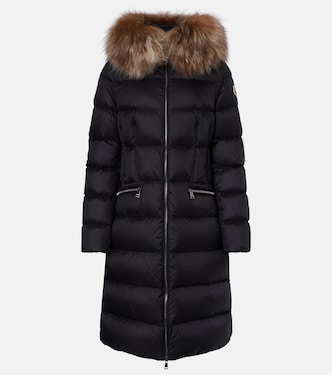 Boedic shearling-trimmed down coat | Moncler