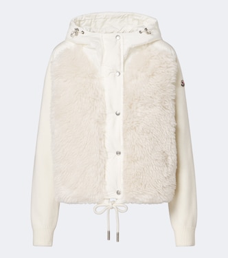 Wool and cashmere down padded cardigan | Moncler