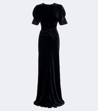 Robe Isabella aus Samt | Victoria Beckham