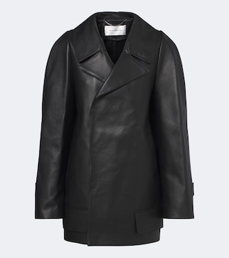 Leather coat | Victoria Beckham