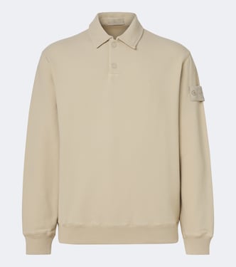 Ghost cotton-blend jersey polo sweater  | Stone Island