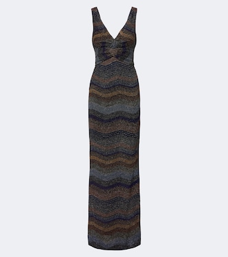 Wave lamé gown | Missoni