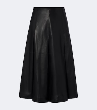 Riya leather midi skirt | Joseph