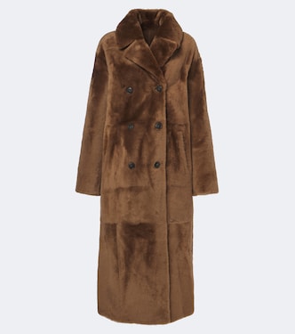 Reversible shearling and leather coat | Yves Salomon