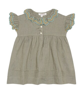 Baby Sloane linen dress | Caramel