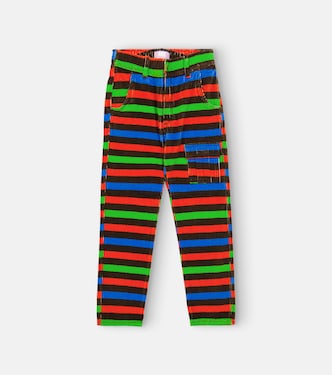 Pinstripe stretch-cotton pants | ERL Kids