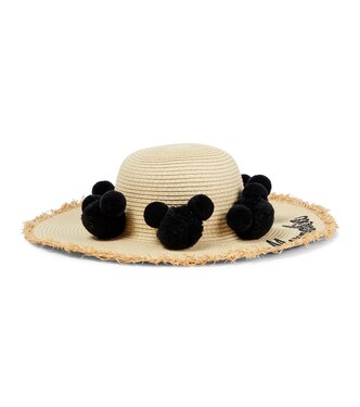 Embroidered straw hat | Monnalisa