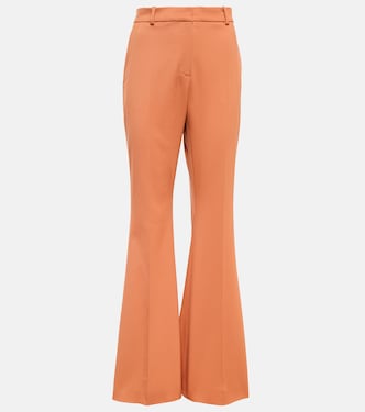 Pantalon évasé Aveline en laine mélangée | Joseph