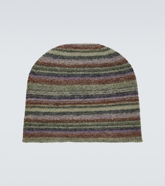 Striped virgin wool beanie | Ranra