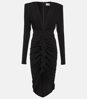 Draped jersey midi dress | Alexandre Vauthier