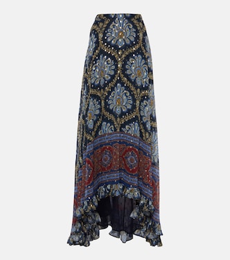 Paisley silk jacquard maxi skirt | Etro