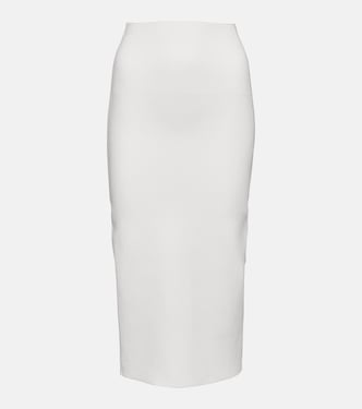Ribbed-knit high-rise midi skirt | Victoria Beckham