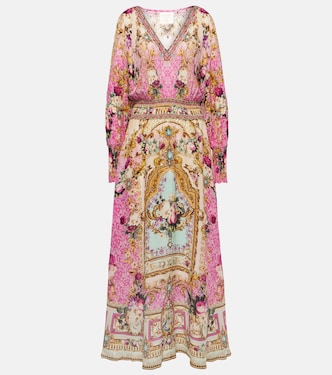 Floral printed silk maxi dress  | Camilla