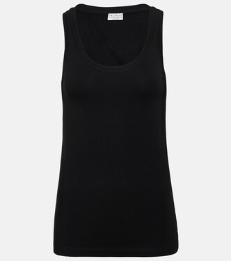 Cotton-blend tank top | Brunello Cucinelli