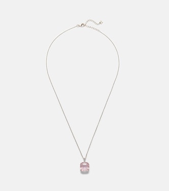 Collana in oro 14kt con topazio e diamanti | Mateo