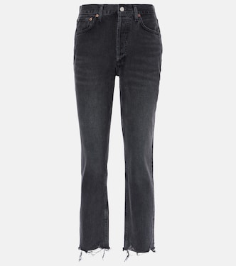 Riley high-rise cropped straight jeans | Agolde