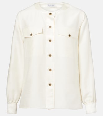 Blusa Quincy de shantung de seda | Loro Piana