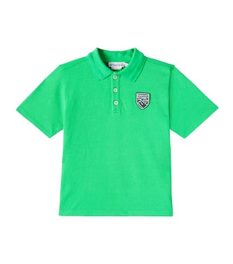 Elian logo cotton piqué polo shirt | Bonpoint