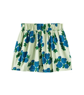 Floral cotton-blend skirt | Mini Rodini
