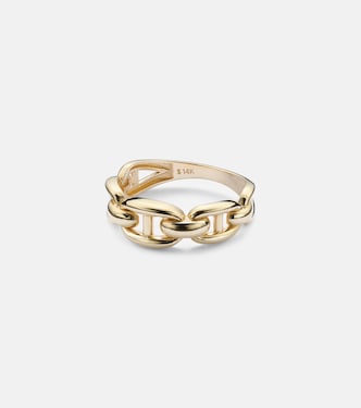 Ring Puffed Maritime aus 14kt Gelbgold | Stone and Strand