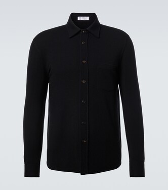 Wool, cashmere, and silk polo sweater | Brunello Cucinelli