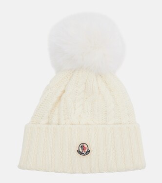 Cable-knit wool and cashmere beanie | Moncler