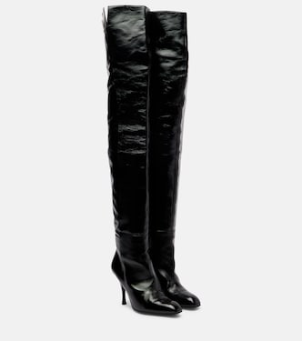 Colt 100 leather over-the-knee boots | Khaite