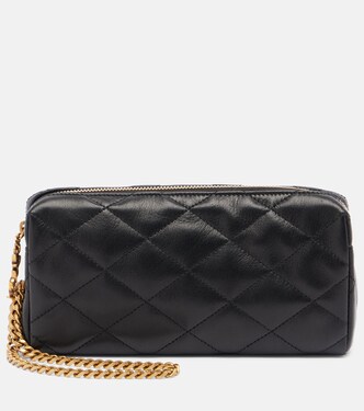 Clutch con cadena Cassandre de piel acolchada | Saint Laurent
