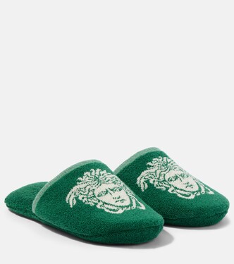 Slippers Medusa aus Baumwollfrottee  | Versace Home