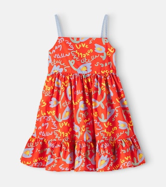 Bedrucktes Kleid aus Baumwolle | Stella McCartney Kids