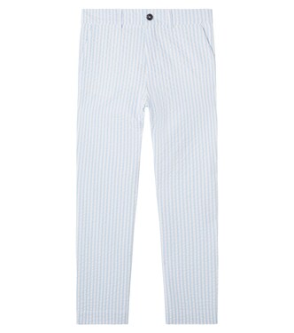Bengal stripe cotton seersucker pants | Tartine et Chocolat