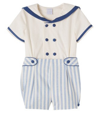 Baby – Set top e shorts in cotone a righe | Pepa London
