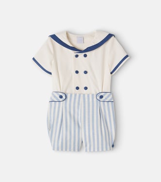 Baby striped cotton top and shorts set | Pepa London