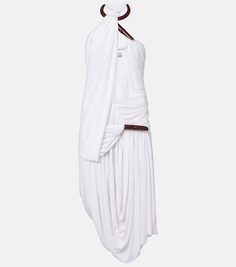 Chime asymmetric draped jersey midi dress | Christopher Esber