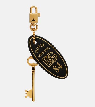 Leather-trimmed bag charm | Dolce&Gabbana